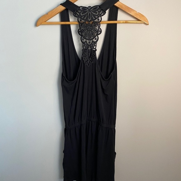 Aerie Women's Black Sleeveless Stretchy Romper Size X-small - Picture 4 of 13